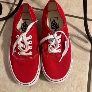 VANS shoes red and white
